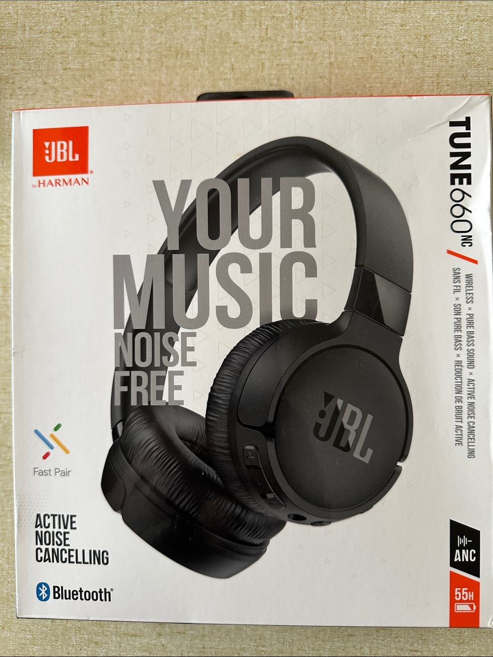 JBL Over-Ear Wireless Headphones — Black